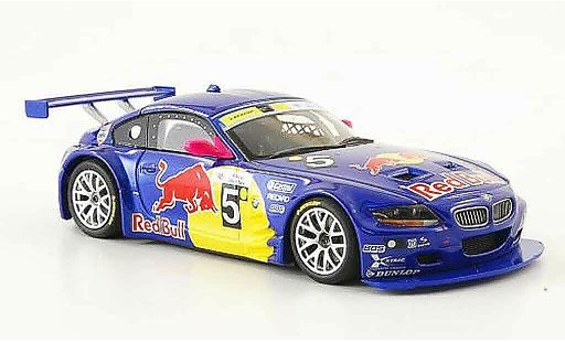 Bmw Z4 course 1/43 Minichamps E85 M Coupe No.5 Red Bull 24h Silverstone 2006 modellautos