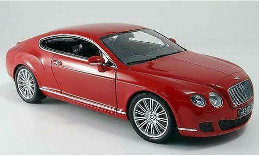 Bentley Continental GT 1/18 Minichamps rot 2008 modellautos