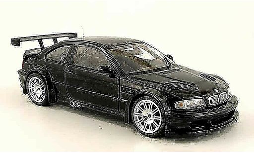 Bmw M3 coupe 1/18 Minichamps GTR E46 street schwarz 2001 modellautos