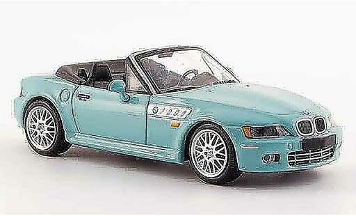 Bmw Z3 roadster 1/43 Minichamps t&Atilde;&frac14;rkis 1999 modellautos