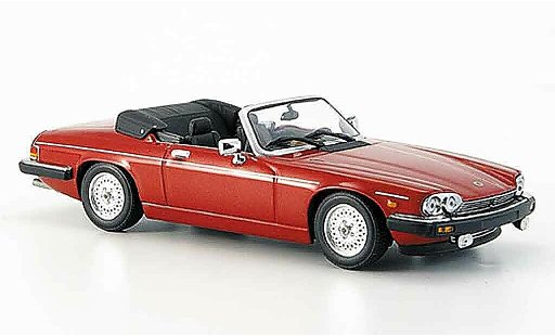 Jaguar XJS 1980 1/43 Minichamps cabriolet rot geoffnetes verdeck modellautos