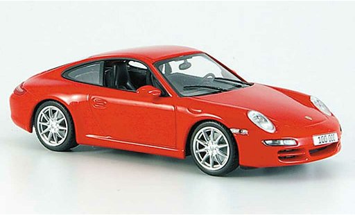 Porsche 911 Carrera 1/43 Minichamps rot ''100.000ster 911'' 2007 modellautos