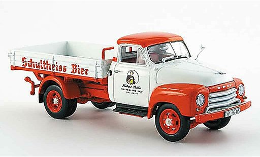 Opel Blitz Type A 1/43 Minichamps 1.75t schultheiss pritsche 1951 modellautos