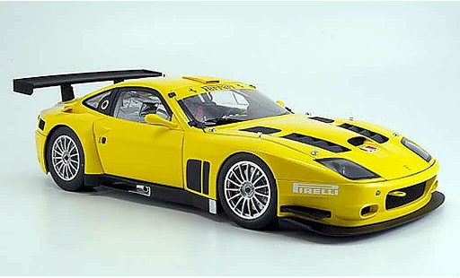 Ferrari 575 GTC 1/18 Kyosho gelb 2005 modellautos