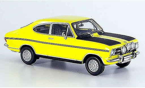 Opel Kadett B B 1/43 Schuco coupe gelb schwarz modellautos