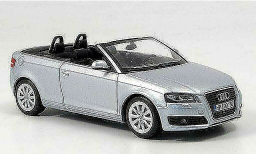 Audi A3 cabriolet 1/43 Minichamps Cabrio grau 2008 modellautos