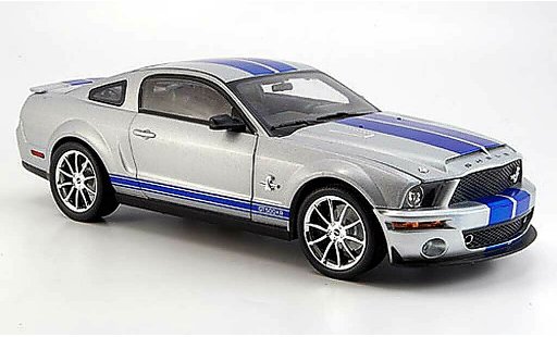 Shelby GT 500 2008 1/18 Shelby Collectibles kr grau/blau modellautos