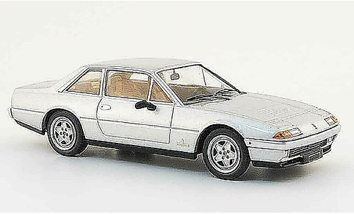 Ferrari 412 Coupe 1/43 Hot Wheels Elite grau metallisee 1985 modellautos