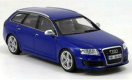 Audi RS6 avant 1/43 Minichamps blau 2008 modellautos