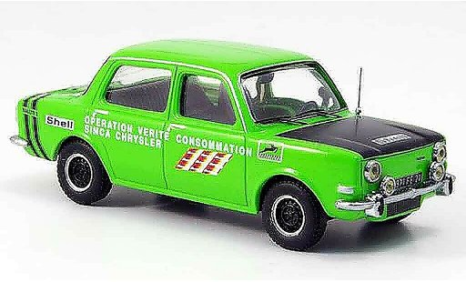 Simca 1000 Rallye 2 1/43 IXO ii gr&Atilde;&frac14;n/schwarz 1973 modellautos