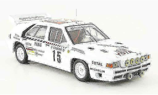 Citroen BX 4TC 1/43 IXO no.15 rallye monte carlo 1986 modellautos