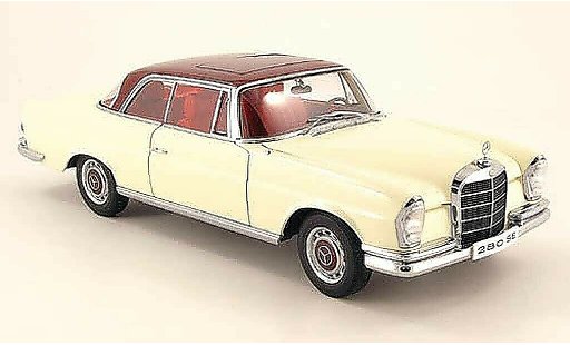 Mercedes 280 1968 1/18 Autoart se coupe weiss avec rotem dach modellautos
