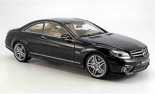 Mercedes Classe CL AMG 1/18 Autoart 63 (c 216) schwarz avec ledersitzen modellautos