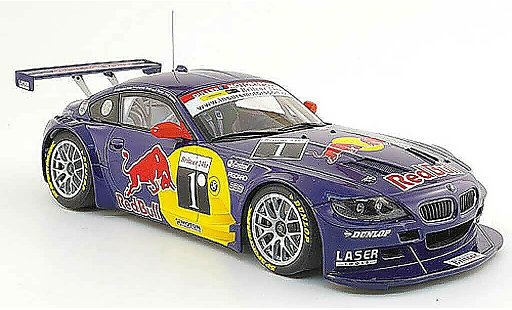 Bmw Z4 course 1/18 Autoart E85 coupe no.1 red bull sieger graustone 2007 modellautos