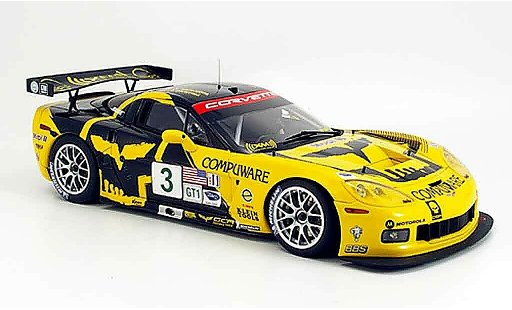 Chevrolet Corvette course 1/18 Autoart C6 r no.3 magnussen/o`connell alms 2007 modellautos