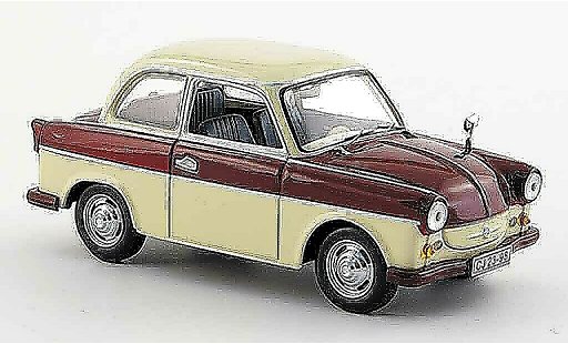 Trabant P50 Base 1/43 IST Models Limousine rot beige 1958 modellautos