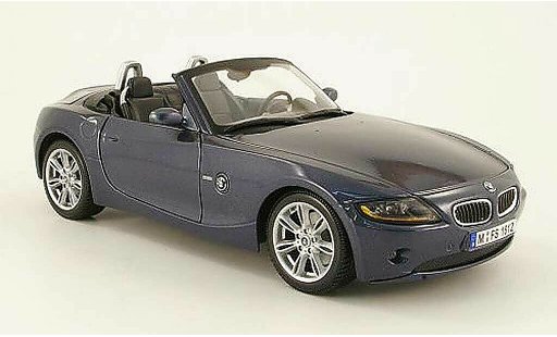 Bmw Z4 roadster 1/18 Maisto E85 grau blau 2003 modellautos