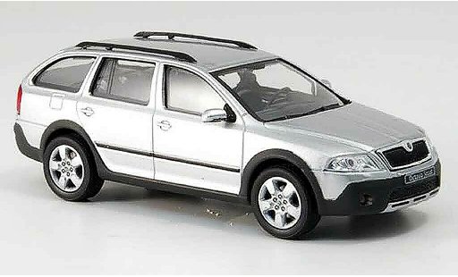 Skoda Octavia Combi 1/43 Abrex scout grau metallisee modellautos