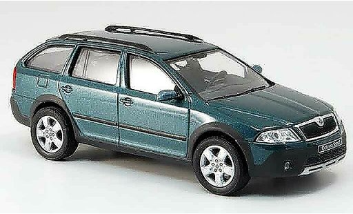 Skoda Octavia Combi 1/43 Abrex scout gr&Atilde;&frac14;n modellautos