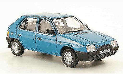 Skoda Favorit 136L 1/43 Abrex blaugr&Atilde;&frac14;n 1987 modellautos
