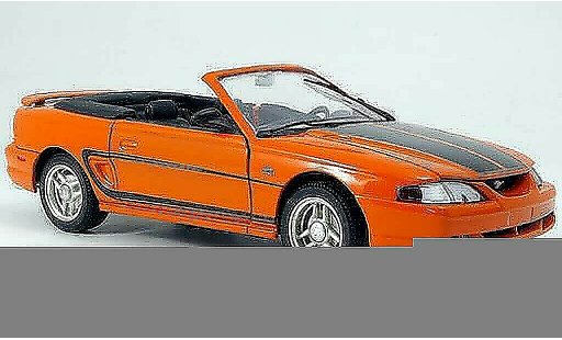 Ford Mustang 1994 1/18 Eagle cabriolet orange grau streifen modellautos