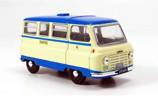 Morris J2 Minibus 1/43 Oxford Bus beige blau Bradford modellautos