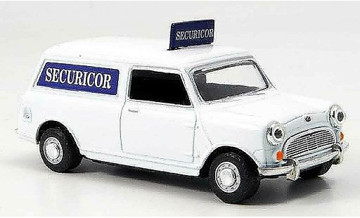 Austin Mini Van utilitaire 1/43 Oxford weiss blau Securicor modellautos