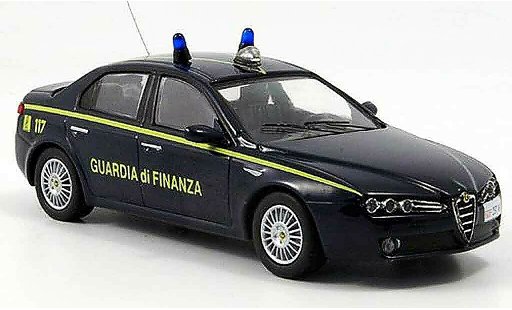 Alfa Romeo 159 polizia 1/43 M4 guardia di finanza b quality 2005 modellautos