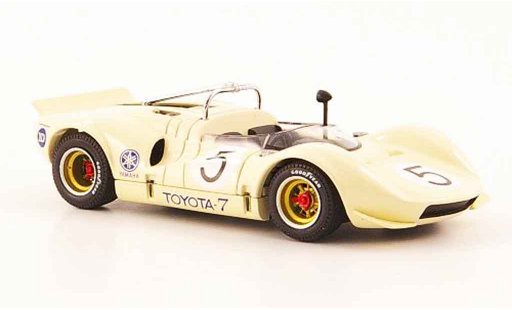 Toyota 7 GP 1968 1/43 Ebbro no.5 beige japan modellautos