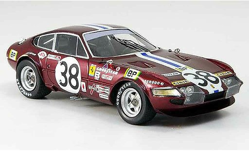 Ferrari 365 GTB/4 1/43 Red Line no.38 jarier buchet neunter le mans 1972 modellautos
