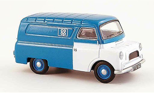 Bedford CA utilitaire 1/43 Oxford Van gr&Atilde;&frac14;n weiss CO OP Kasten modellautos