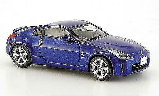 Nissan 350Z Base 1/43 Ebbro Fairlady blau Facelift 2007 modellautos
