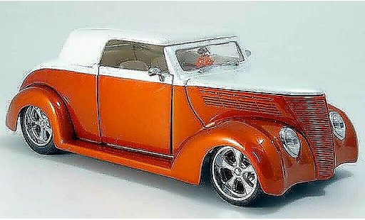 Ford Hot Rod 1937 1/18 Yat Ming cabrio orange-met./weiss geschlossen modellautos