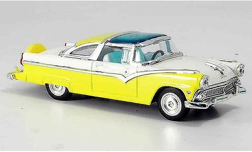 Ford Crown Victoria 1/43 Yat Ming gelb weiss 1955 modellautos