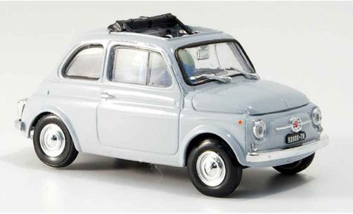 Fiat 500 F 1/43 Brumm grau geoffnetes Faltdach 1965 modellautos