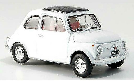 Fiat 500 F 1/43 Brumm weiss geschlossenes Faltdach 1965 modellautos