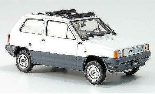 Fiat Panda 45 1/43 Brumm weiss geoffnetes Doppelfaltdach 1981 modellautos