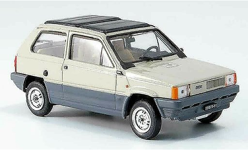 Fiat Panda 45 1/43 Brumm beige avec capote Doppelfaltdach 1981 modellautos