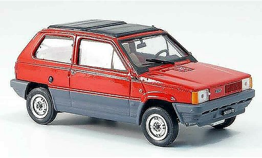 Fiat Panda 45 1/43 Brumm rot avec capote Doppelfaltdach 1981 modellautos