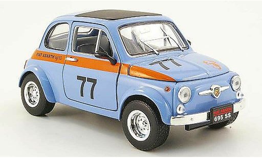Fiat 500 Abarth 1/18 Mondo Motors 695ss blau no.77 modellautos