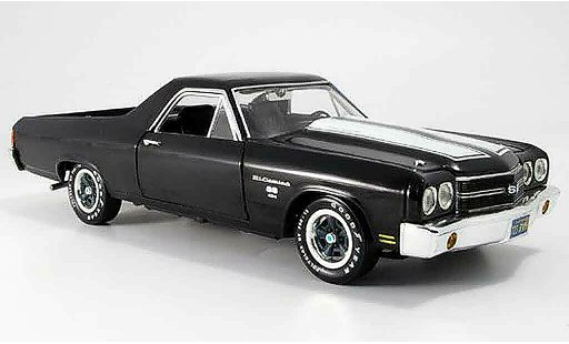 Chevrolet El Camino SS 1/18 Ertl schwarz 1970 modellautos