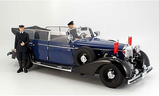 Mercedes 770 Cabriolet 1/18 Signature blau (premium) 1938 modellautos