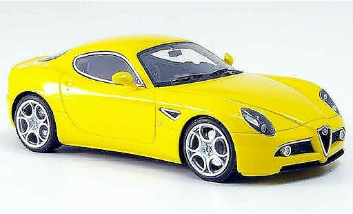 Alfa Romeo 8C competizione 1/43 Look Smart gelb ausstellung frankfurt 2007 modellautos