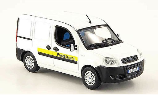 Fiat Doblo Poste 1/43 Norev weiss Italienische Post 2006 modellautos