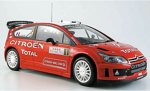Citroen C4 WRC 1/18 Autoart loeb/ elena noo.1 rallye monte carlo 2008 modellautos