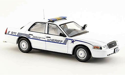 Ford Crown Police Interceptor 1/43 IXO policeDarlington County Sheriff modellautos
