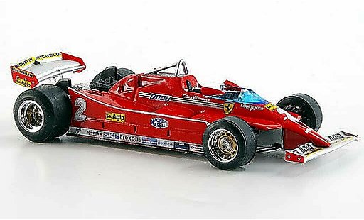 Ferrari 126 C 1/43 Brumm No.2 G Villeneuve Turbo Test GP Imola modellautos