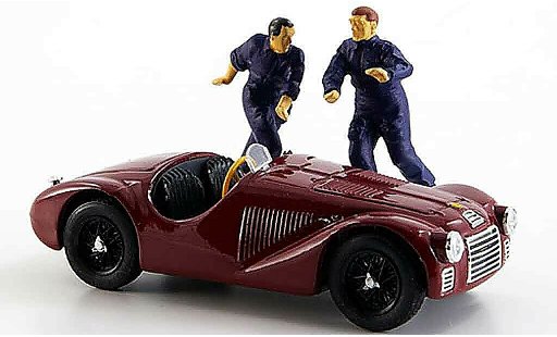 Ferrari 125 F1 1/43 Brumm zwei figuren 1947 modellautos