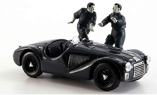 Ferrari 125 F1 1/43 Brumm zwei figuren black & white view 1947 modellautos