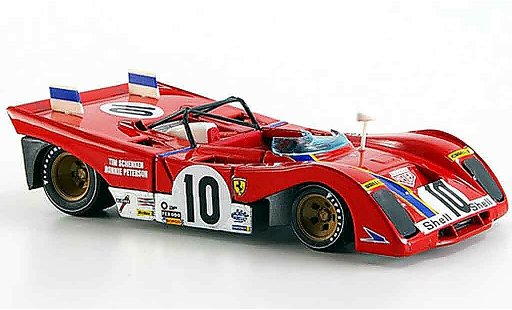 Ferrari 312 PB 1/43 Brumm no.10 peterson schenken brands hatch 1972 modellautos